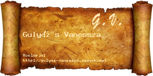 Gulyás Vanessza névjegykártya